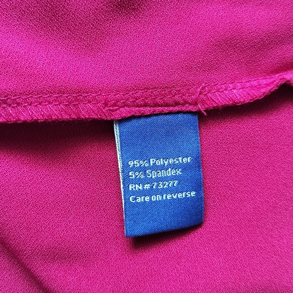 ๐ Apt.9 women's midi dress cap sleeve berry color ruffle size M - Picture 14 of 14